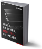 Abbildung des MIKKA Produktkatalog mit Einbaumonitoren, Touchscreen Monitoren, Public Displays, All-in-One Monitoren und Desktop Monitoren | © MIKKA GmbH